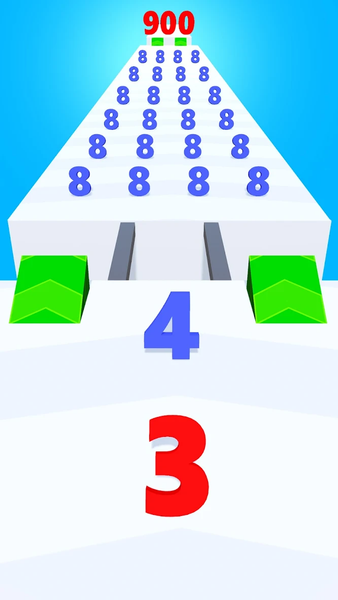 Number Run N Merge Master Game - Gameplay image of android game