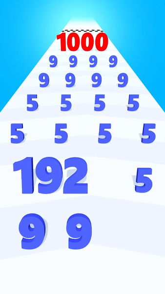 Number Run N Merge Master Game - Gameplay image of android game