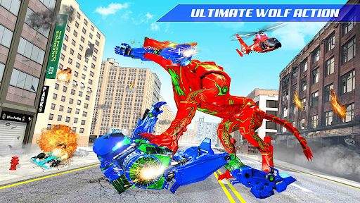 Wolf Robot Car Transform Game - عکس برنامه موبایلی اندروید