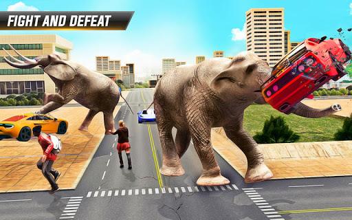 Angry Elephant City Attack Animal Attack Simulator - عکس بازی موبایلی اندروید