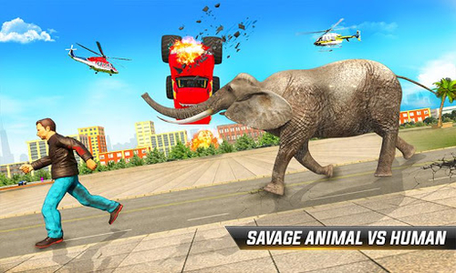 Angry Elephant City Attack Animal Attack Simulator Game for Android -  Download | Cafe Bazaar