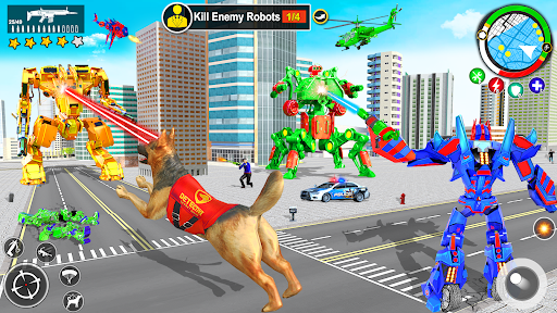 Ambulance Dog Robot Mech Wars - Image screenshot of android app