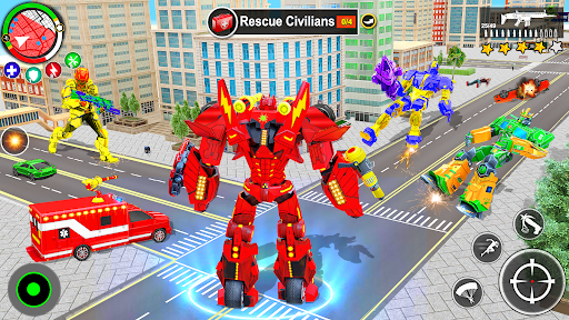 Ambulance Dog Robot Mech Wars - Image screenshot of android app