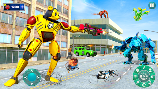 Panda Robot SUV Car Game - Gameplay image of android game