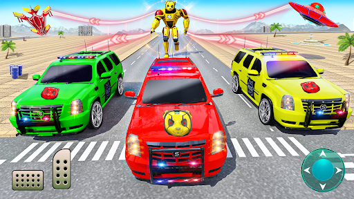 Panda Robot SUV Car Game - Gameplay image of android game