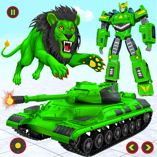 Army Tank Lion Robot Car Games - عکس بازی موبایلی اندروید