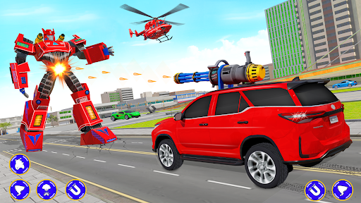 Flying Prado Car Robot Game - Gameplay image of android game