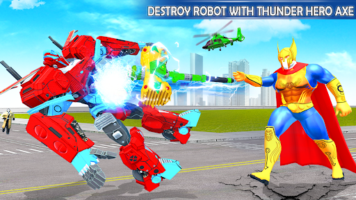 Hammer Hero Robot Rescue City - عکس بازی موبایلی اندروید