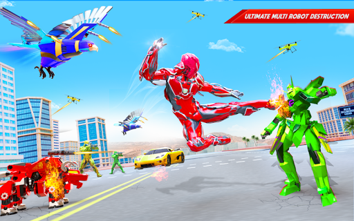 Flying Police Robot Hero Games - عکس بازی موبایلی اندروید
