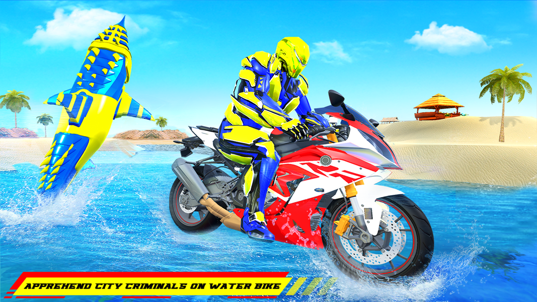 Shark Robot Transform Bike War - عکس برنامه موبایلی اندروید