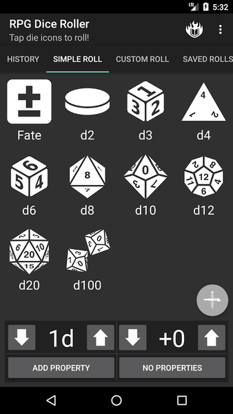 RPG Dice Roller - Original - عکس بازی موبایلی اندروید