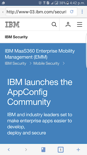 IBM MaaS۳۶۰ Browser - عکس برنامه موبایلی اندروید