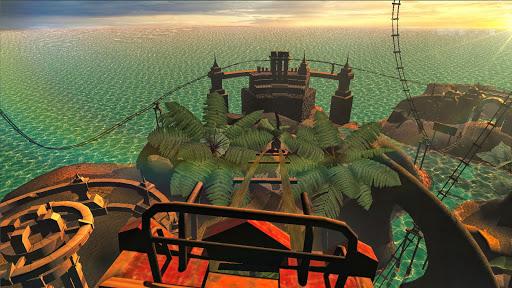 VR Roller Coaster Sunset - Gameplay image of android game