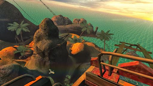 VR Roller Coaster Sunset - Gameplay image of android game