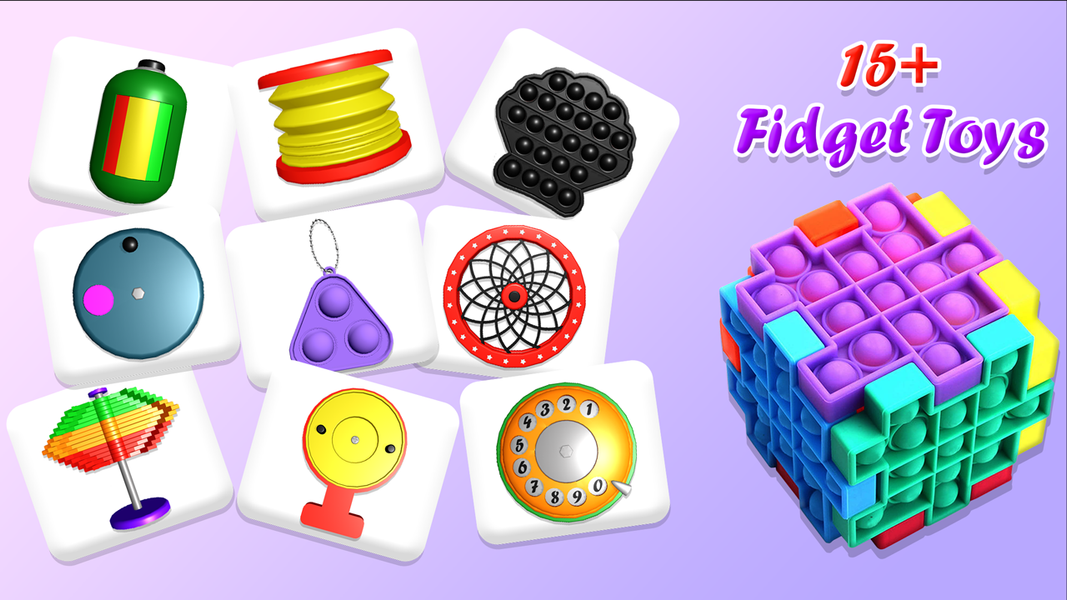 Fidget Toys Set Pop It Bubble - عکس بازی موبایلی اندروید