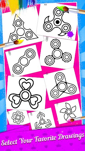 Fidget Spinner Coloring Book - Image screenshot of android app