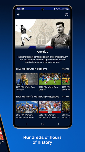 FIFA+ | Football entertainment - Image screenshot of android app