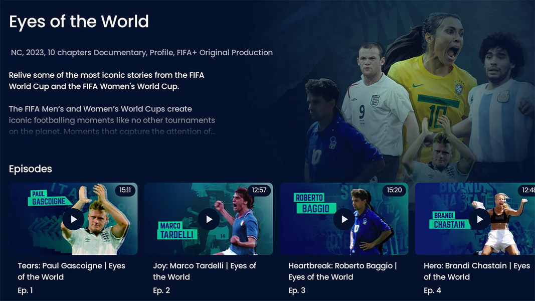 FIFA+ Stream Live Football TV - عکس برنامه موبایلی اندروید