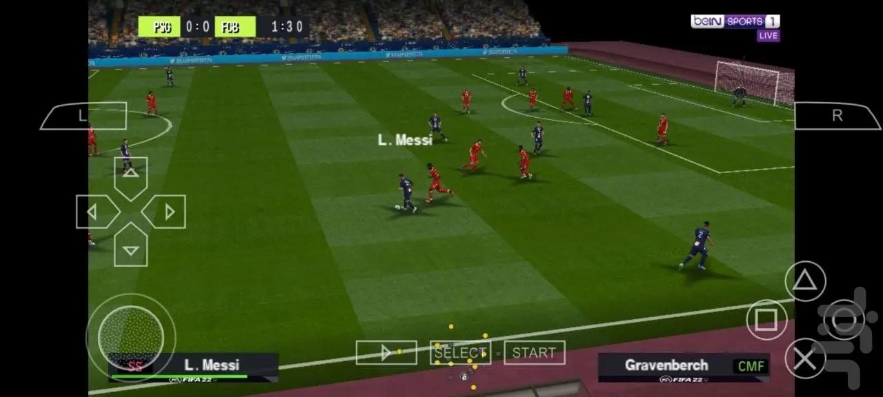 فیفا شبیه ساز psp - Gameplay image of android game
