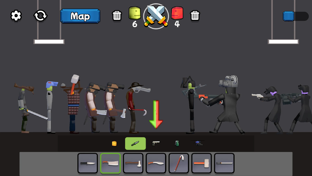 Puppet Fight Playground 3D - Gameplay image of android game