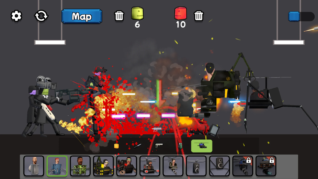 Puppet Fight Playground 3D - Gameplay image of android game