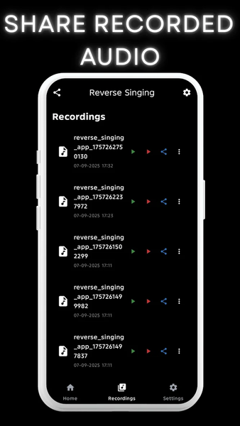 Reverse Singing - عکس برنامه موبایلی اندروید
