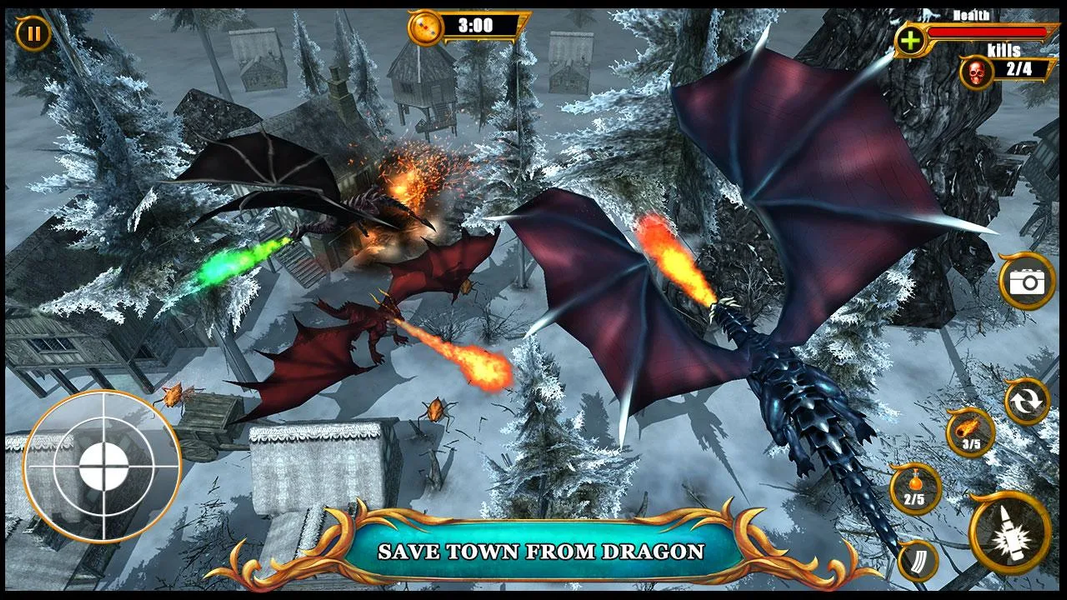 Dragon Hunting Sniper Games 3D - Gameplay image of android game