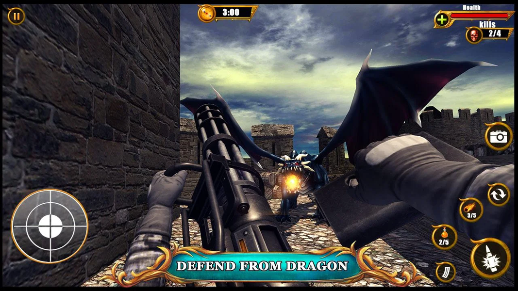 Dragon Hunting Sniper Games 3D - Gameplay image of android game