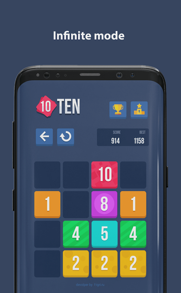 TEN 10 - Puzzle Game Without W - Gameplay image of android game