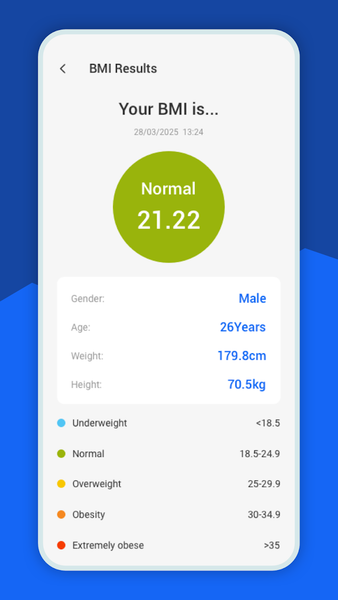 FigureMirror BMI - عکس برنامه موبایلی اندروید