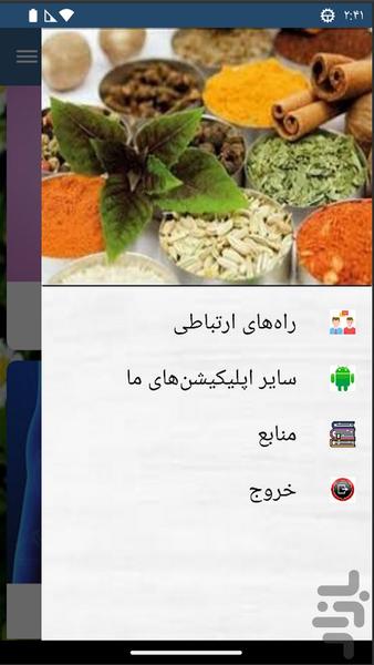 درمان خانگی بیماریها - Image screenshot of android app