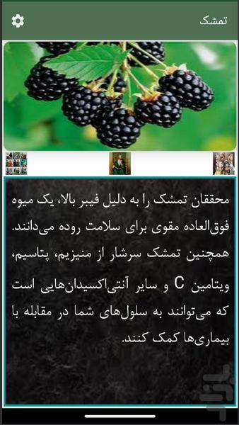 مفیدترین خوراکیها - Image screenshot of android app