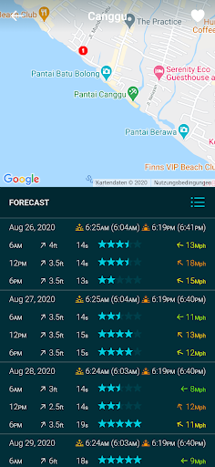 Spotadvisor Surf Forecast - عکس برنامه موبایلی اندروید