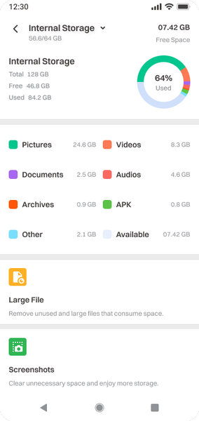 File Manager - عکس برنامه موبایلی اندروید