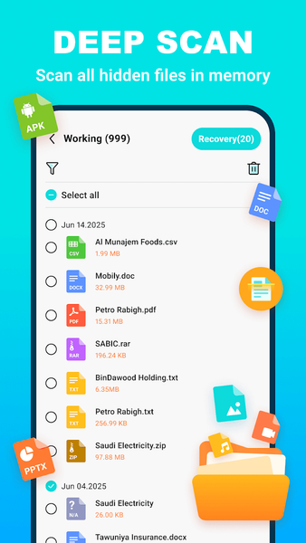 Photo Recovery-File Rescue - عکس برنامه موبایلی اندروید