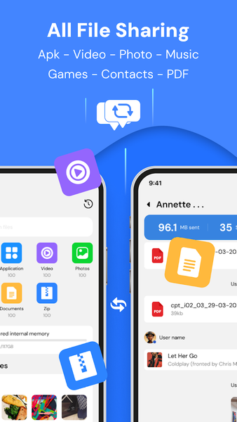 Share File - Quick Transfer - عکس برنامه موبایلی اندروید