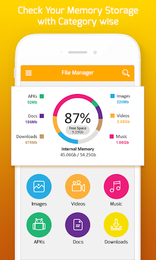 File Manager - عکس برنامه موبایلی اندروید