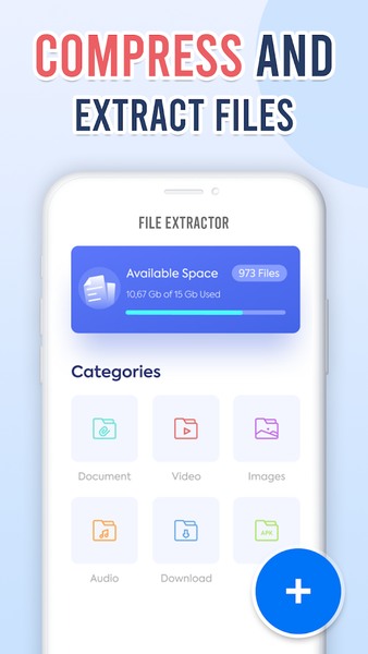 Zip files Unzip Rar Extractor - عکس برنامه موبایلی اندروید