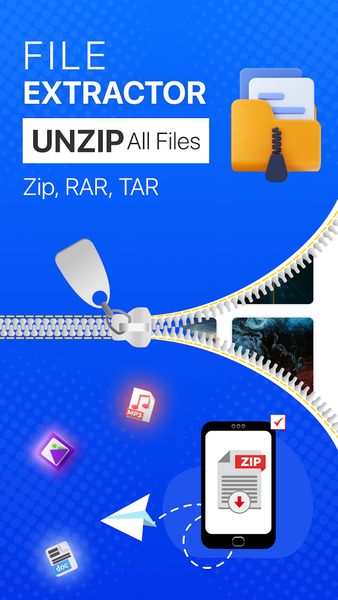 File Extractor: Zip Unzip - عکس برنامه موبایلی اندروید