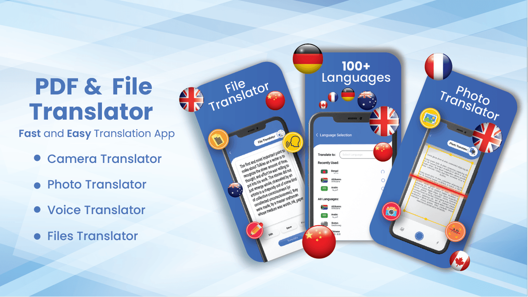 PDF & File Translator App - عکس برنامه موبایلی اندروید