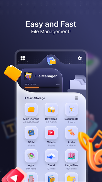 File Manager - عکس برنامه موبایلی اندروید