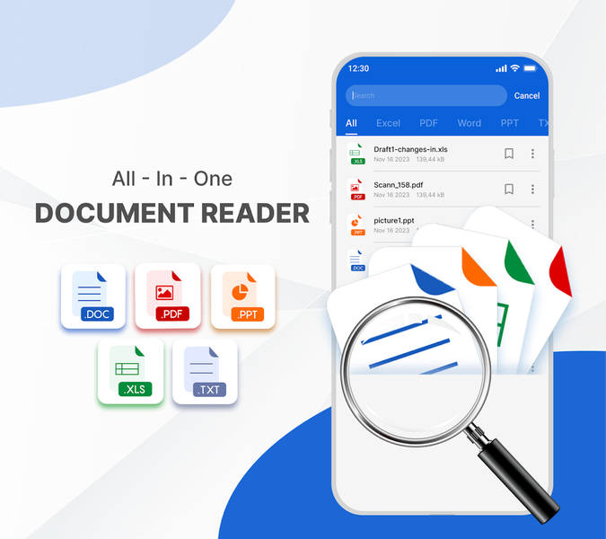 All Document File Reader - عکس برنامه موبایلی اندروید