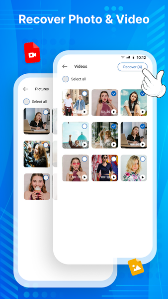 Recover Deleted Photos & Video - عکس برنامه موبایلی اندروید