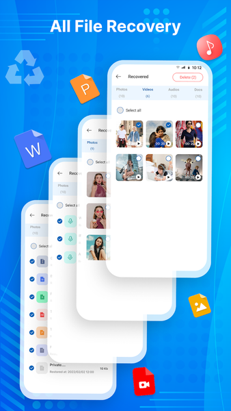 Recover Deleted Photos & Video - عکس برنامه موبایلی اندروید