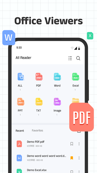 PDF Files Reader - عکس برنامه موبایلی اندروید