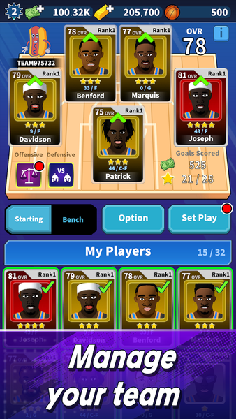 Idle Basketball Manager 2025 - Gameplay image of android game