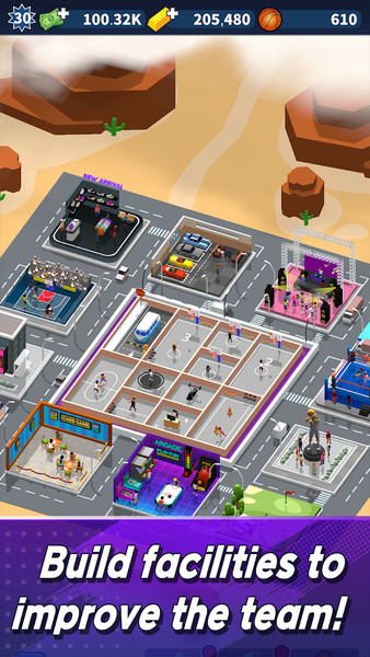 Idle Basketball Manager 2025 - Gameplay image of android game