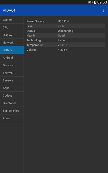 AIDA۶۴ - عکس برنامه موبایلی اندروید