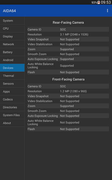 AIDA۶۴ - عکس برنامه موبایلی اندروید