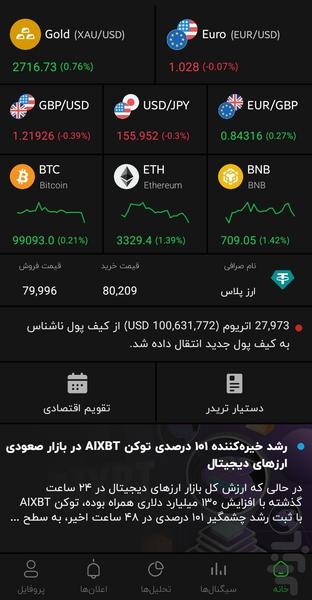 تریدر | فارکس و ارز دیجیتال - Image screenshot of android app